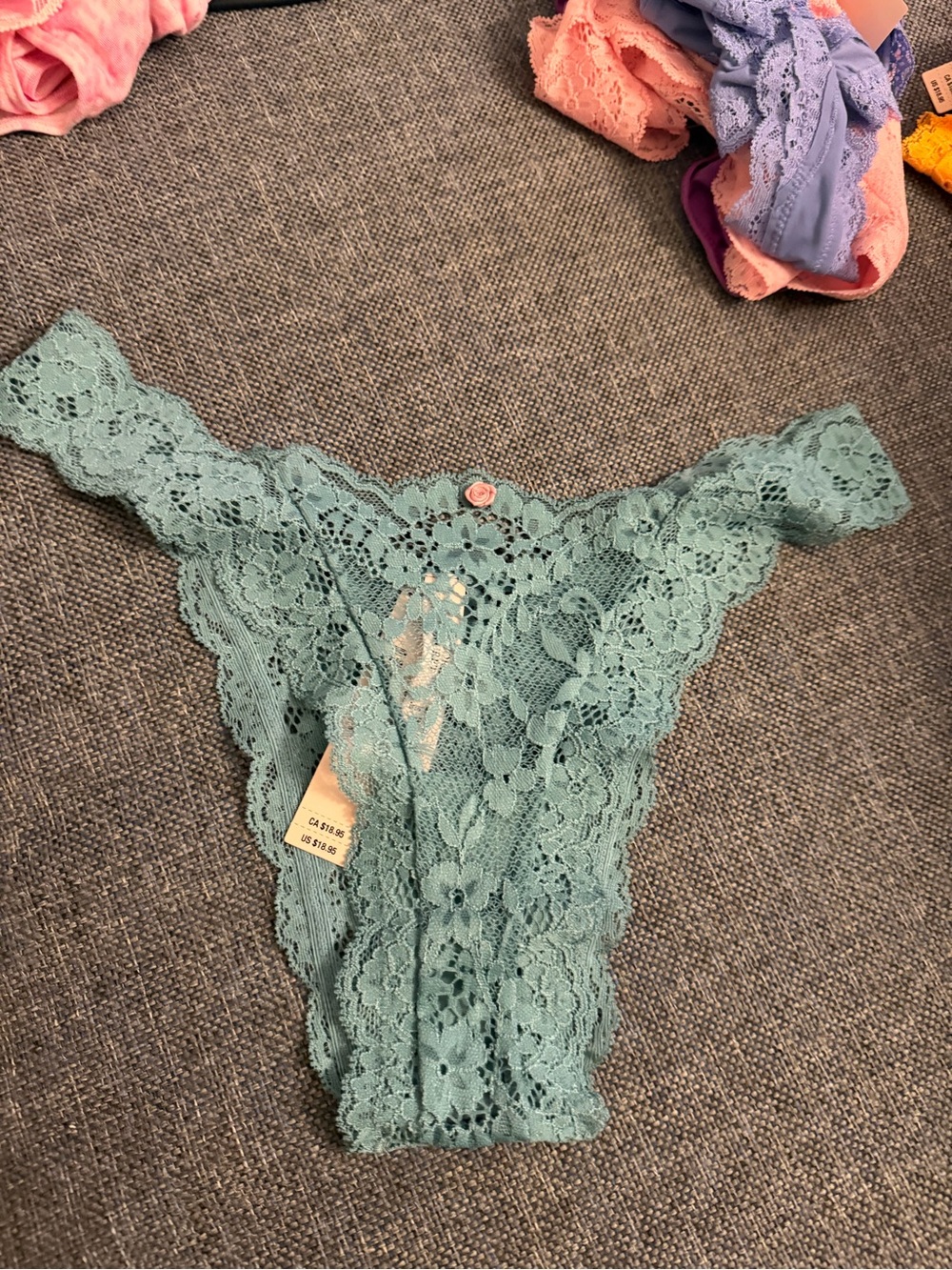 Victoria's Secret Teal Lace dream angels Brazilian